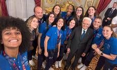 Gli azzurri del basket al Quirinale da Mattarella - Italbasket /X