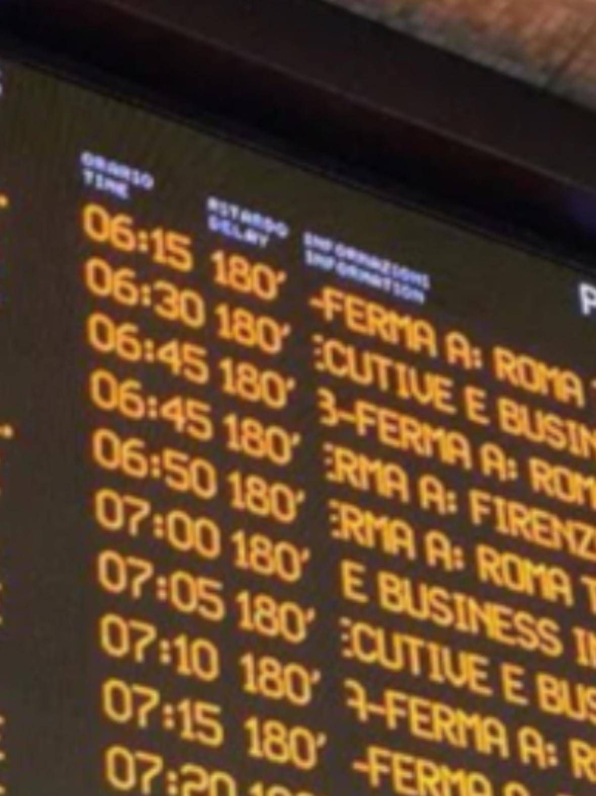 “İtalya genelinde tren gecikmeleri”