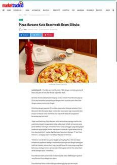 Indonesia: Pizza Marzano apre un nuovo ristorante a Bali con autentica cucina italiana