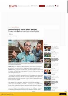 Indonesia: Growth of 5.19% in the metalworking and electronics sectors