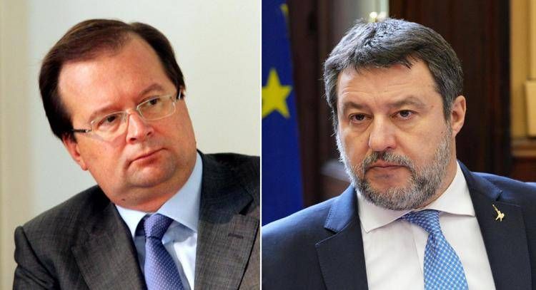 Alexei Paramonov e Matteo Salvini (Fotogramma/Ipa)