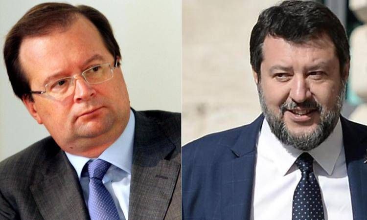 Alexei Paramonov e Matteo Salvini (Fotogramma/Ipa)