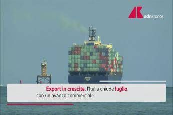 Commercio estero, cresce export a luglio