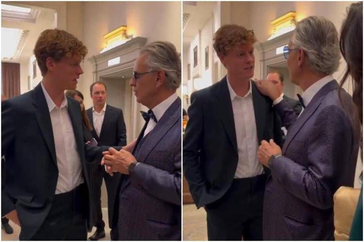 Jannik Sinner e Andrea Bocelli - Instagram