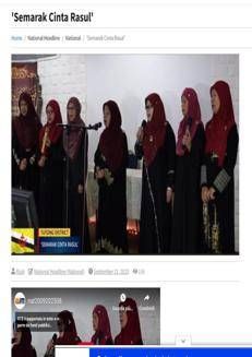 Brunei: Celebrazione del Maulidur Rasul al Centro Attività Anziani di Tutong