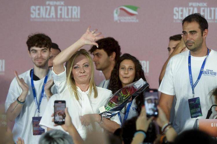 Giorgia Meloni oggi a Fenix - Fotogramma /Ipa