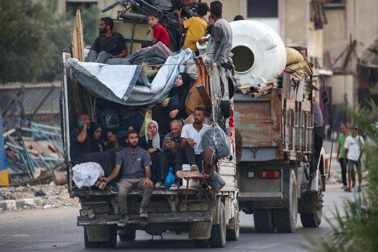 Sfollati a Gaza - Afp