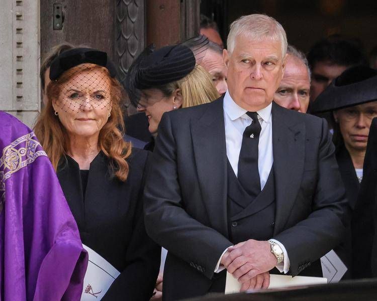 Sarah Ferguson con l'ex marito, il principe Andrea - Fotogramma /Ipa