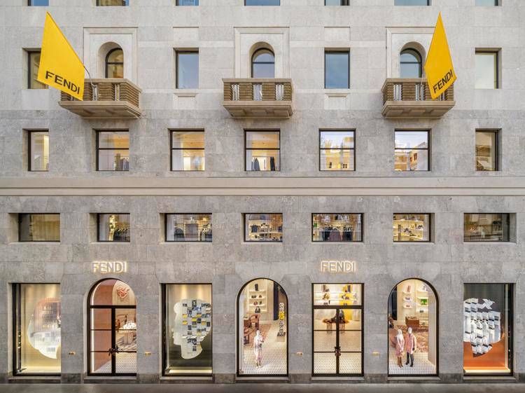 Palazzo Fendi in via Montenapoleone, a Milano