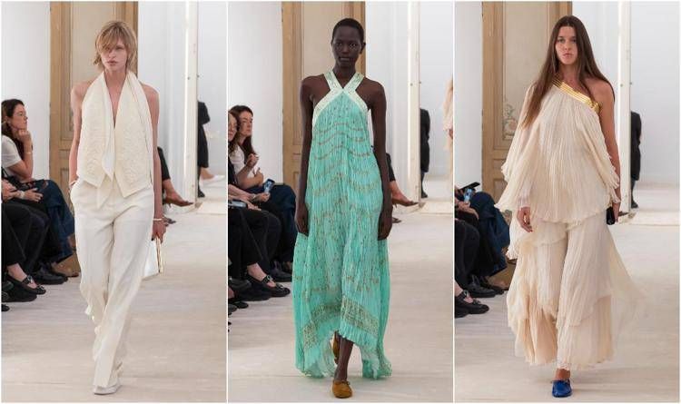 Tre look di Alberta Ferretti per la spring-summer 2026
