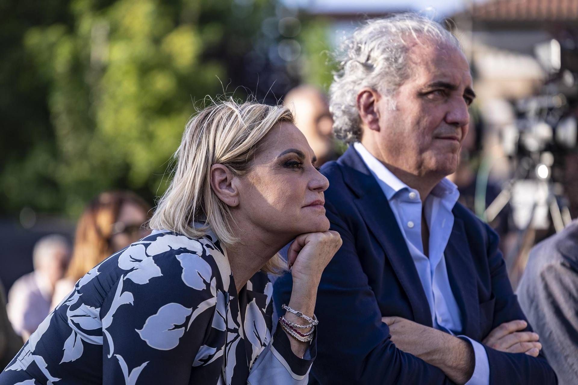 Simona Ventura e il marito Giovanni Terzi