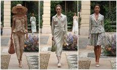 Tre look della sfilata di Luisa Beccaria per la primavera-estate 2026