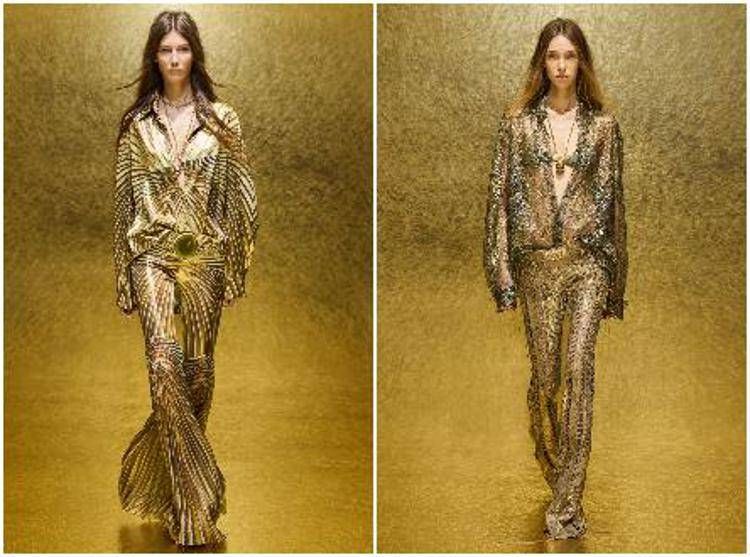 Due look della sfilata Roberto Cavalli spring-summer 2026