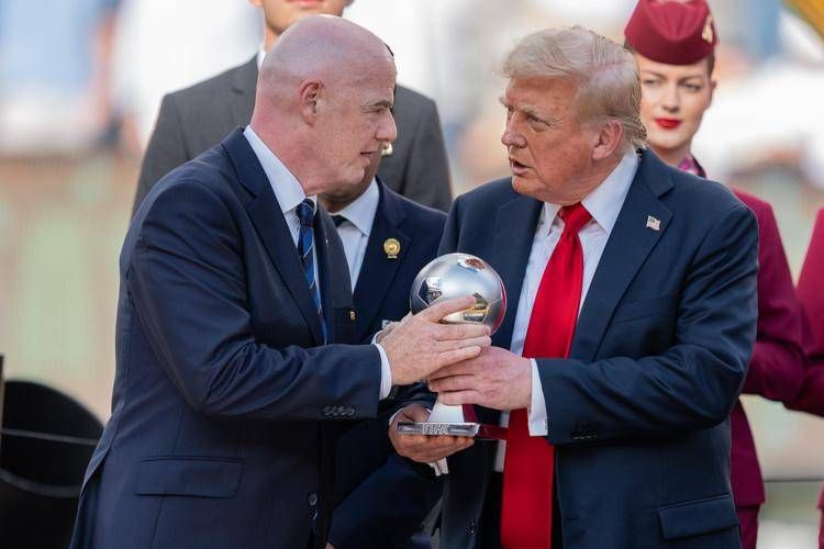 Il persidente Fifa Gianni Infantino e Donald Trump - Ipa/Fotogramma