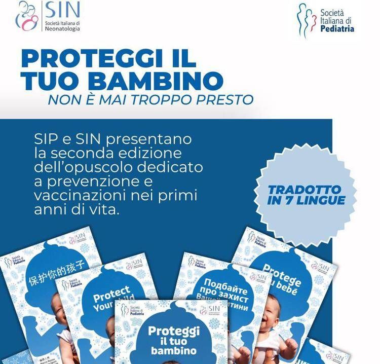 Vaccini, da pediatri e neonatologi opuscolo per genitori 'Proteggi il tuo bambino'