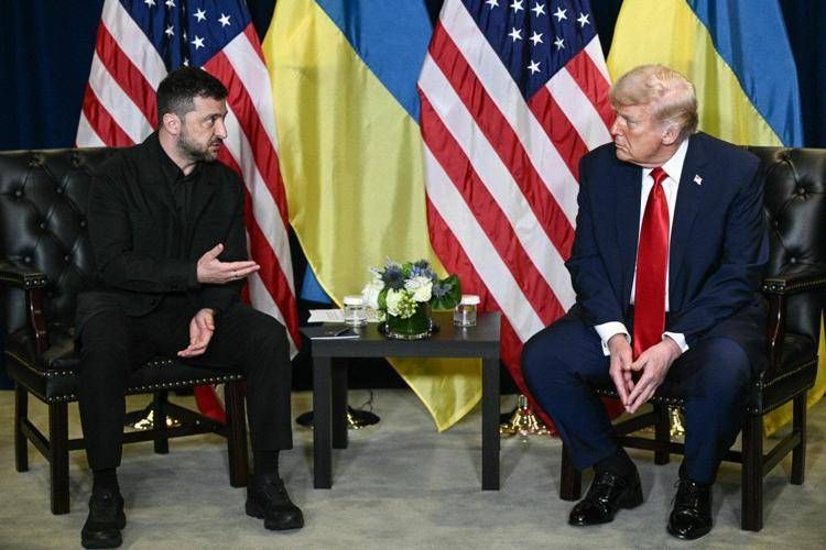 Volodymyr Zelensky e Donald Trump (Afp)