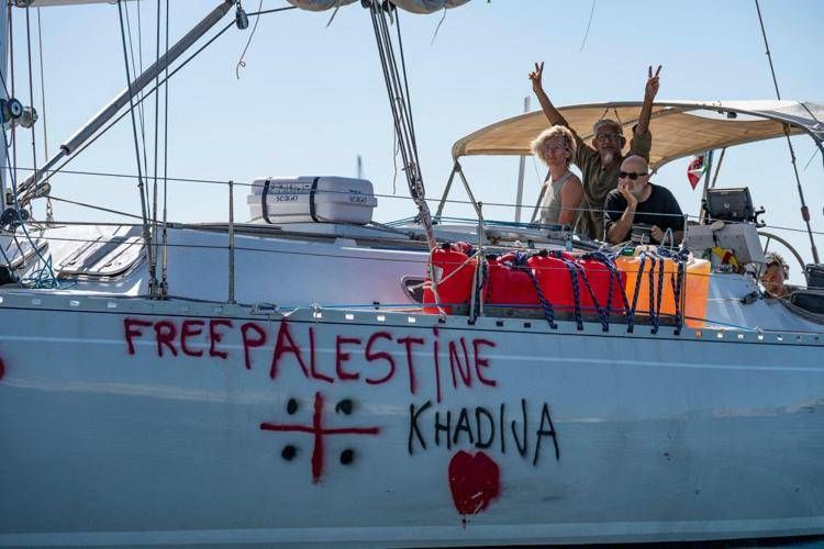 Attivisti sulla Global Sumud Flotilla (afp)