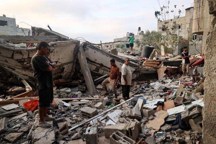Macerie nella Striscia di Gaza (Afp)