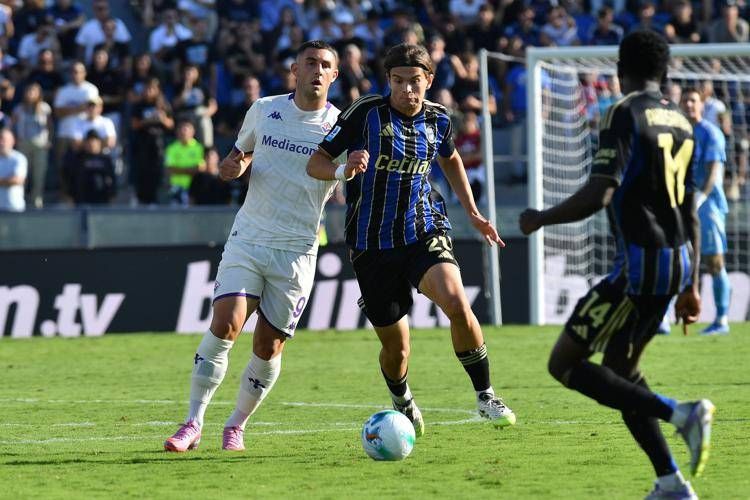 Isak Vural del Pisa durante la partita (Fotogramma/Ipa)