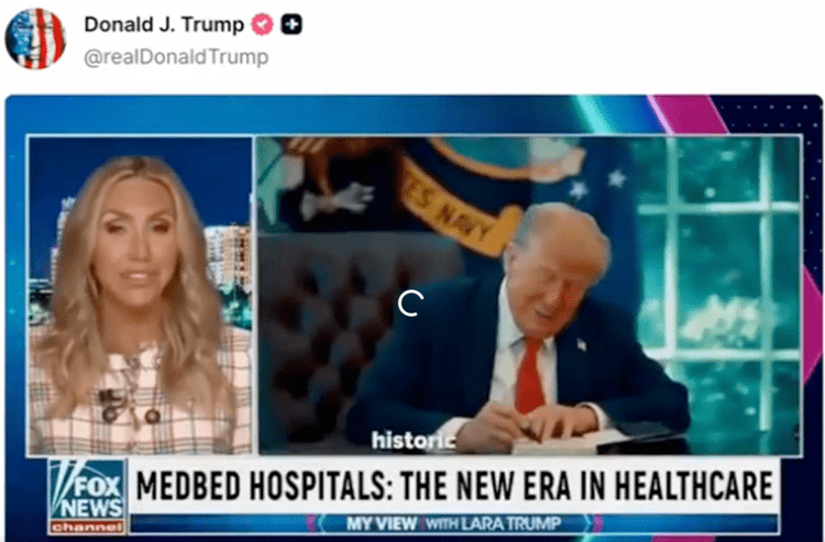 Trump pubblica (e cancella) un video complottista generato dall'IA