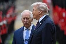 Re Carlo e Donald Trump (Afp)