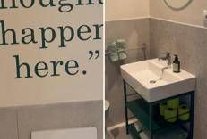 I bagni del Villaggio Olimpico