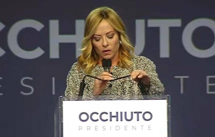 Meloni al comizio per Occhiuto a Lamezia Terme