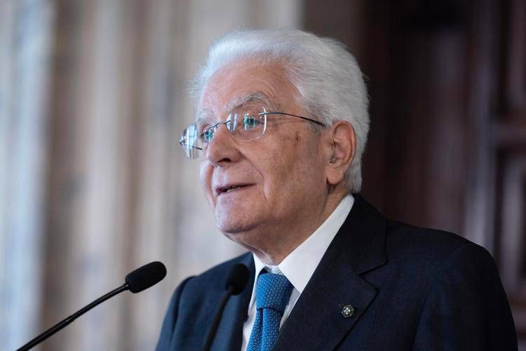 Italy's president Sergio Mattarella