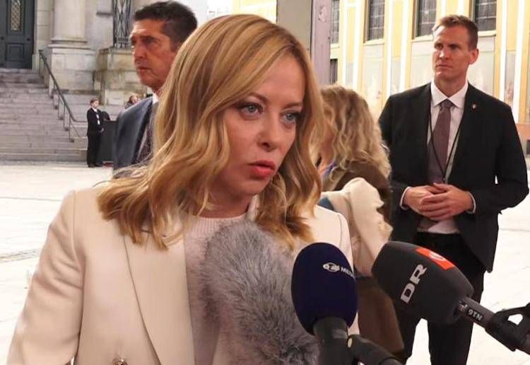 Giorgia Meloni a Copenaghen