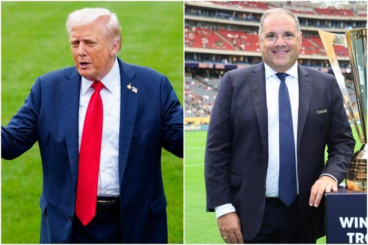 Donald Trump e Victor Montagliani - Ipa/Fotogramma