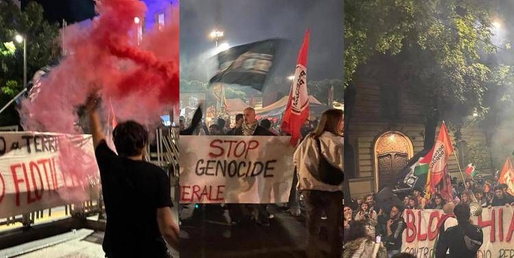 Cortei a Torino, Roma e Milano (Foto Adnkronos)