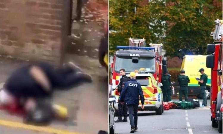 Il luogo dell'attacco a Manchester 