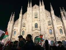 Il corteo a Milano - Adnkronos