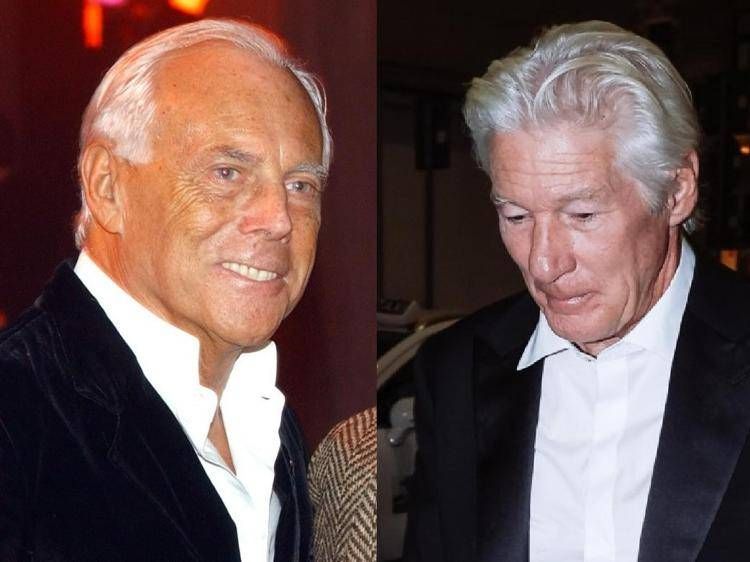 Giorgio Armani e Richard Gere (Fotogramma/Ipa)