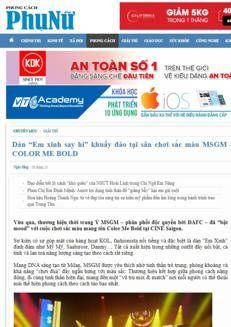 Vietnam: MSGM brings Italian fashion to Saigon with the Color Me Bold event.