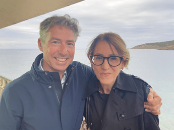 Manfredi e Lucia Borsellino all'Asinara - (Adnkronos)