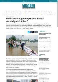 Vietnam: Hanoi prepares for storm Matmo with emergency measures