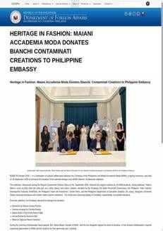 Philippines: Celebrating Italian Fashion with the Maiani Fashion Academy