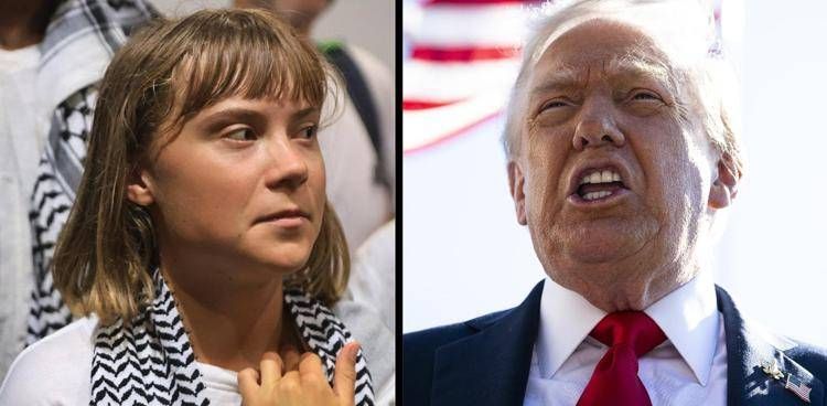 Greta Thunberg e Donald Trump - Fotogramma /Ipa