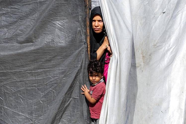 Sfollati a Gaz - (Afp)