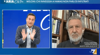 Gaza, Odifreddi 'gela' Parenzo in tv: 