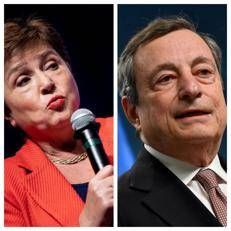 Kristalina Georgieva e Mario Draghi