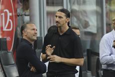 Il patron del Milan Gerry Cardinale con Zlatan Ibrahimovic - IPA