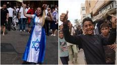 Festeggiamenti per l'accordo su Gaza (Afp)