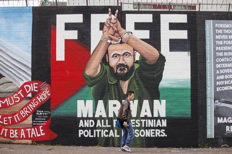 Il murales dedicato a Marwan Barghouti - Ipa
