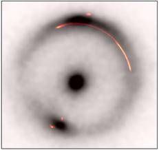 Scoperta astronomica INAF: l'immagine più nitida di un arco gravitazionale