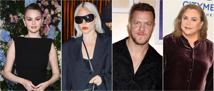 Selena Gomez, Lady Gaga, Dan Reynolds e Kathleen Turner  - Fotogramma /Ipa