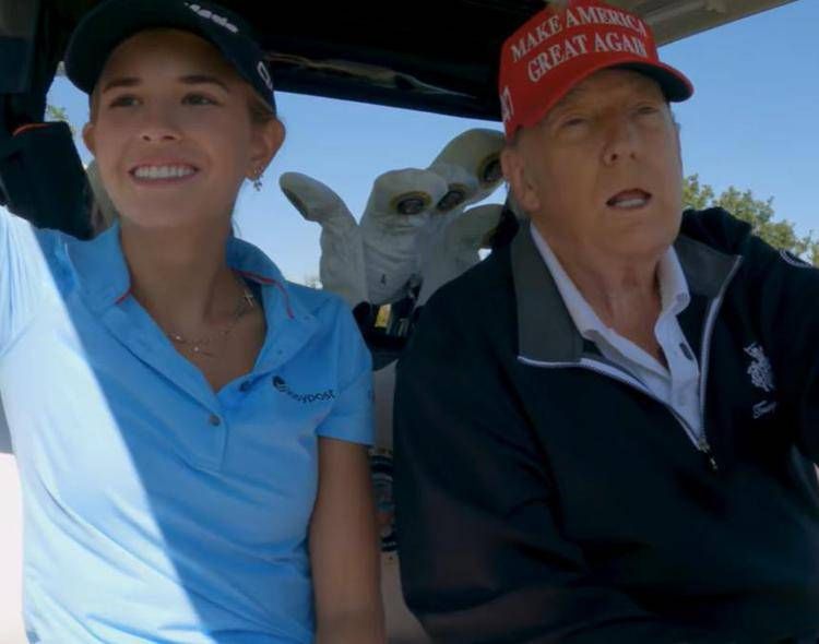 Donald Trump e la nipote Kai