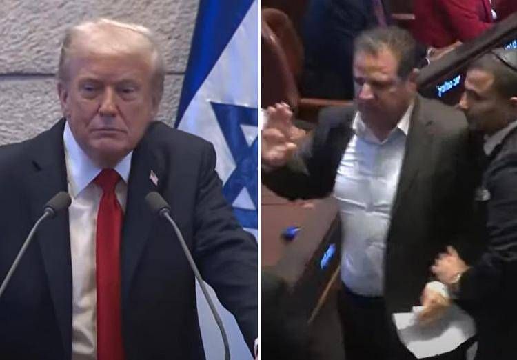 Trump interrotto