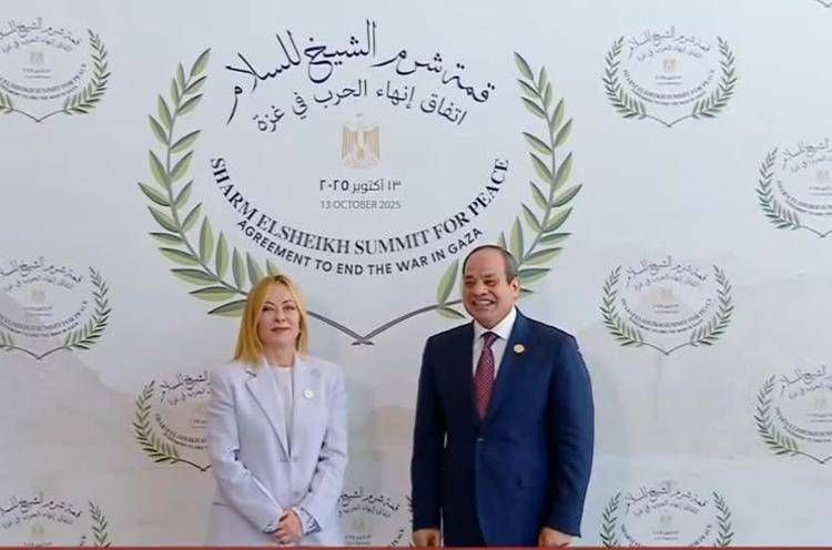 A Sharm il bilaterale Meloni-al Sisi: 